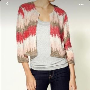 🔥 NWT Rare gorgeous sequined Parker sz med jacket